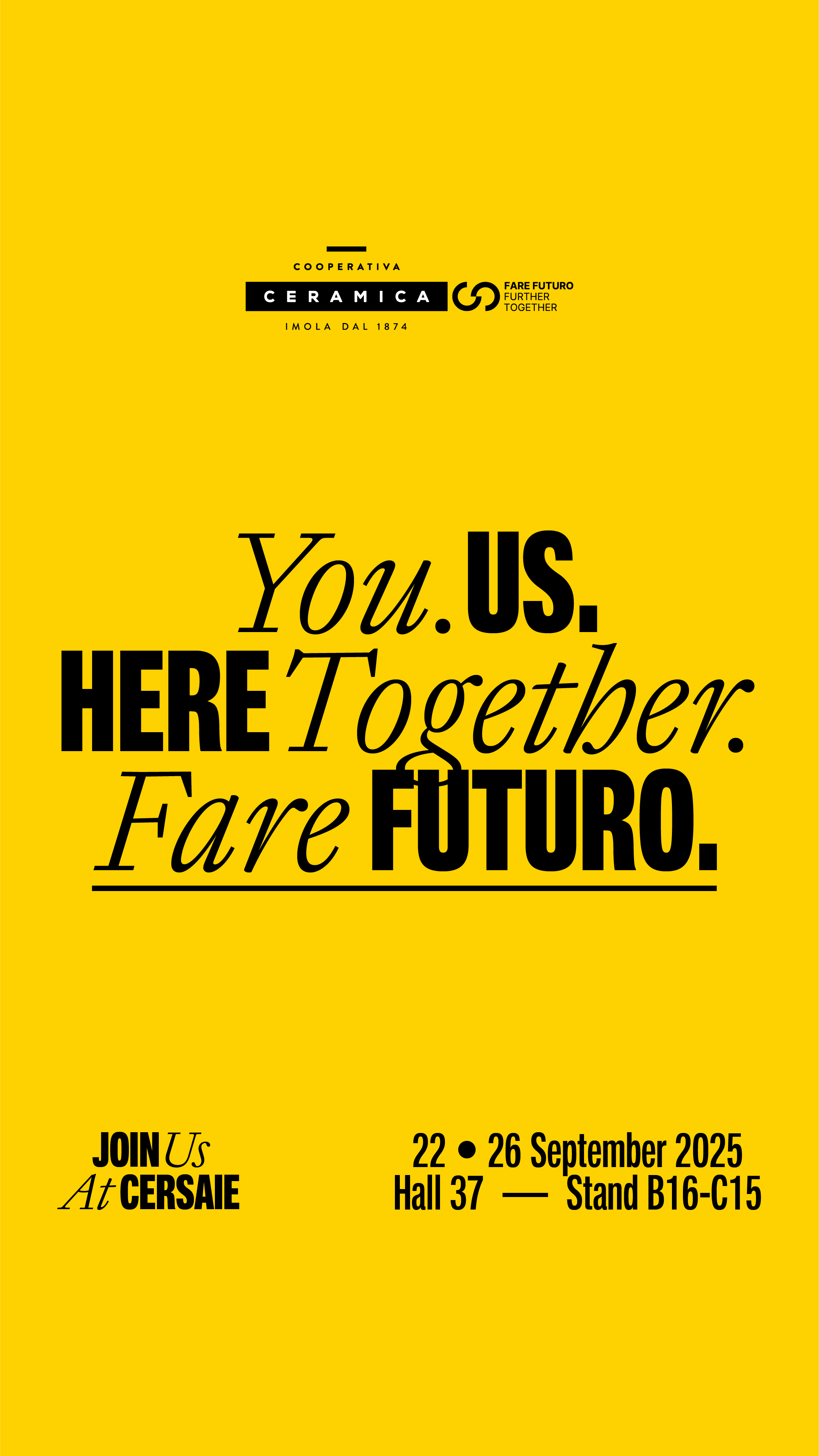 CCI_Fare Futuro_Cersaie 2025_Social IG Story STD 3_Yellow Back_1080x1920px_esecutivo digitale